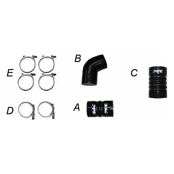 Ppe Silicone Hoses And Stainless Steel Clamps, 2006-2010 Lbz/Lmm 1