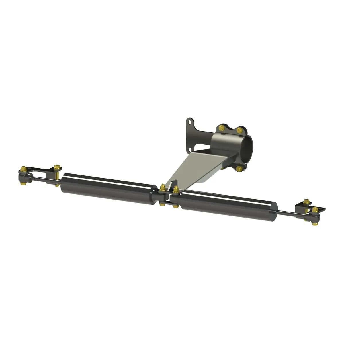 Kelderman Cab Chassis Dual Steering Stabilizer Bracket, 2019-2024 L5d 1