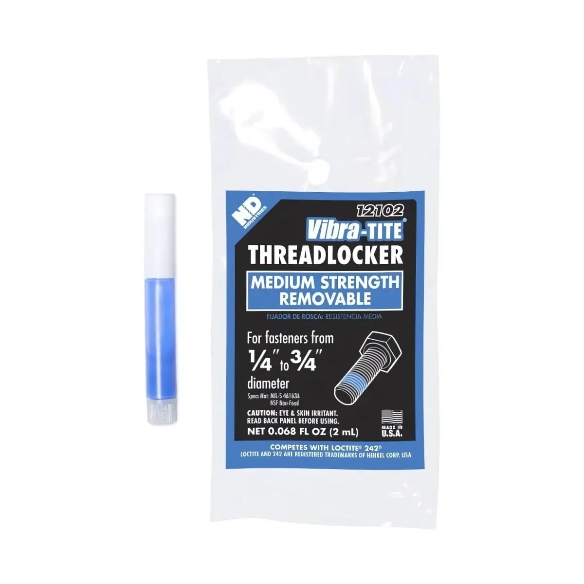 Blue Threadlocker Medium Strength 1.8Ml 1