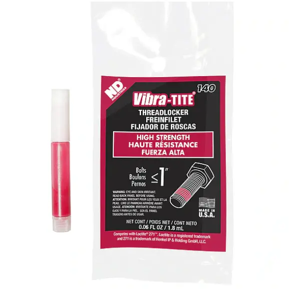 Red Threadlocker High Strength 1.8Ml 1