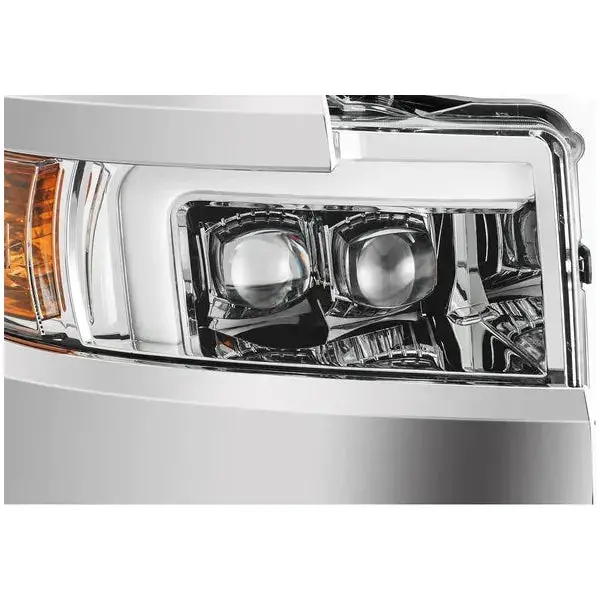 Alpharex Mkii Nova-Series Led Projector Headlights - Chrome, 2015-2019 Silverado Lml/L5p 2