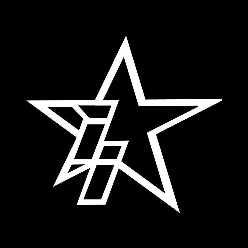 5 Inch White Ii Star Logo Decal 1