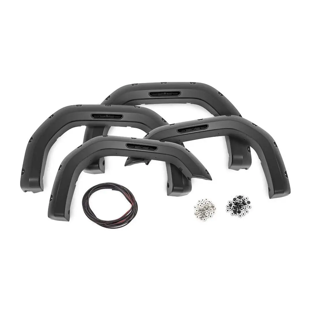 Rough Country Gmc Sierra Pocket Fender Flares W/Rivets, 2020-2024 L5p 1