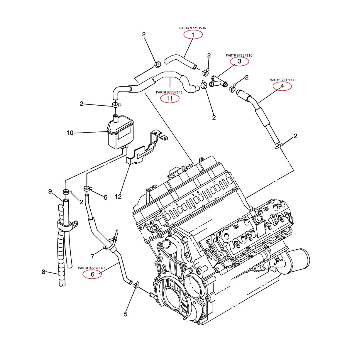Gm Pcv Components, 2001 Lb7 1