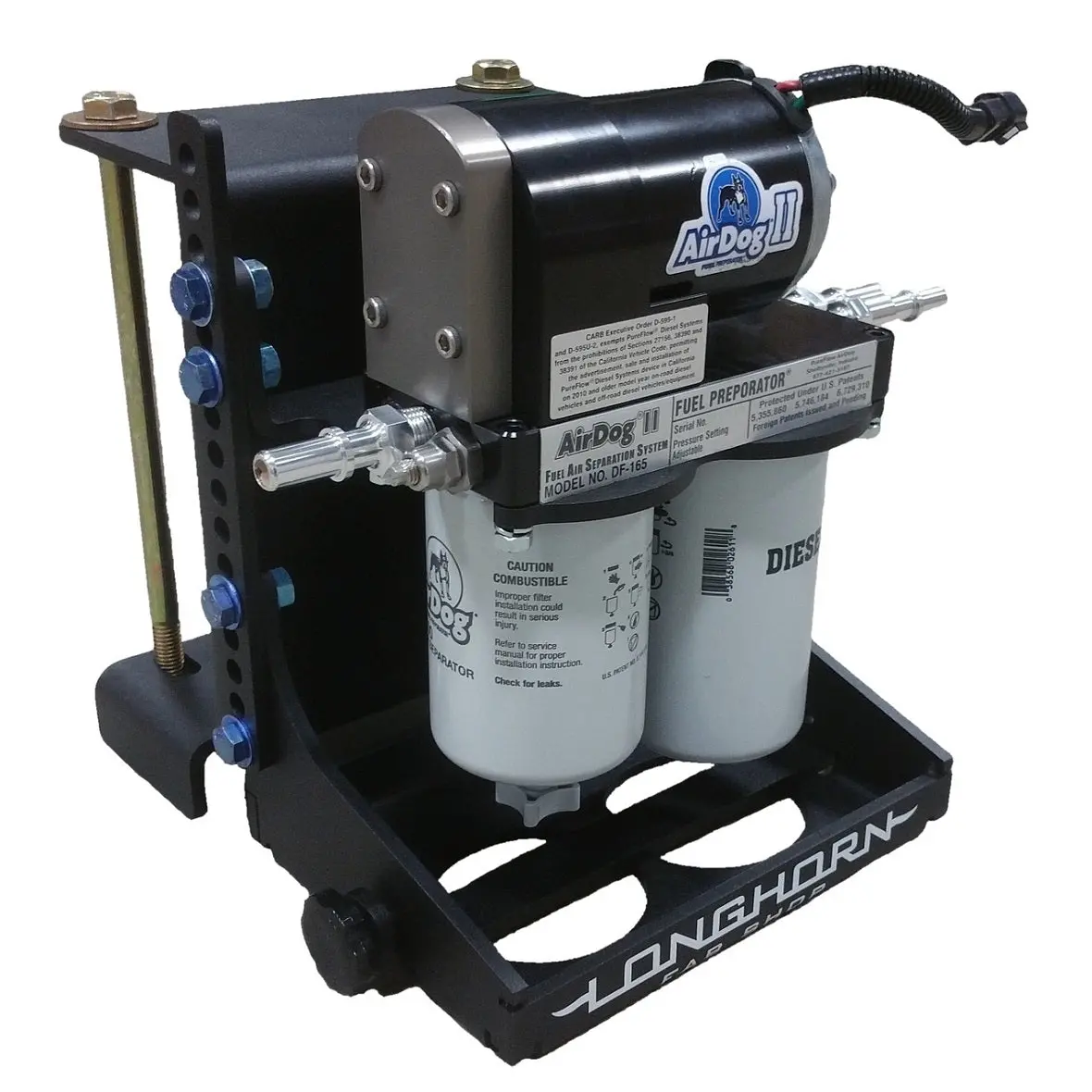 Longhorn Fab Airdog Heavy Duty Mount And Skid Plate, 2001-2010 Lb7/Lly/Lbz/Lmm 1