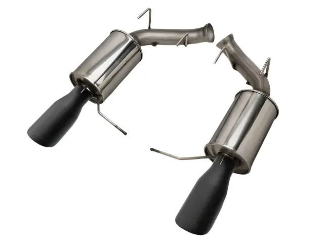 2011-2014 Roush Mustang V6 Black-Tip Axle-Back Exhaust 2