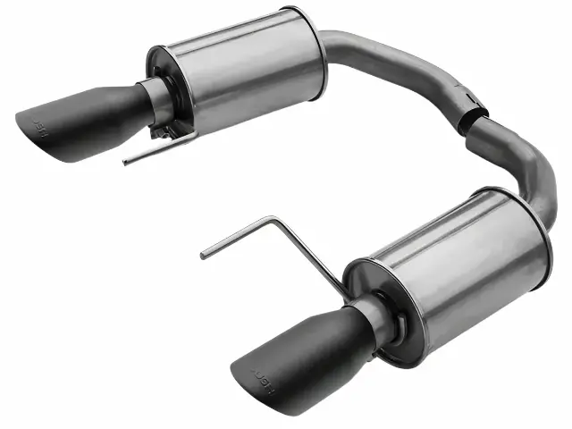 2015-2025 Roush Mustang V6 & Ecoboost Black-Tip Axle-Back Exhaust 1