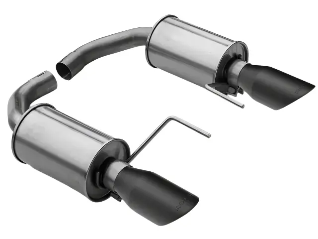 2015-2025 Roush Mustang V6 & Ecoboost Black-Tip Axle-Back Exhaust 2