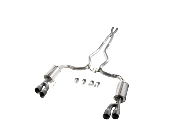 2018-2026 Roush Mustang Gt Black-Tip Cat-Back Exhaust 1