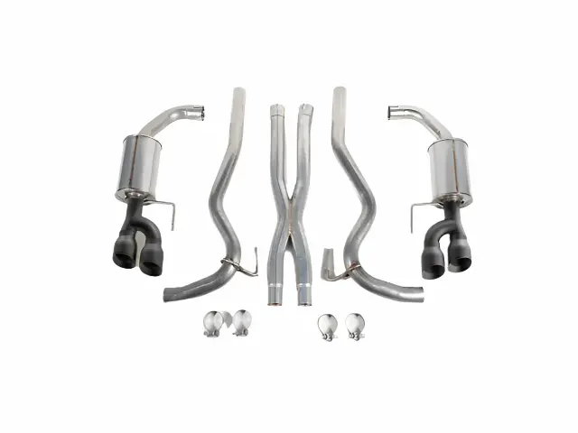 2018-2026 Roush Mustang Gt Black-Tip Cat-Back Exhaust 2