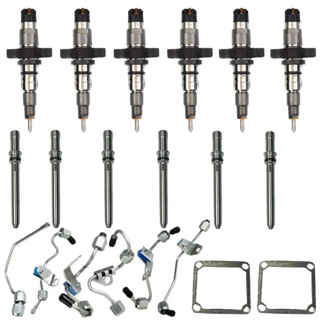Ii Reman Stock 5.9 2004.5-07 Injector Pack W/Connecting Tubes & Fuel Lines 1
