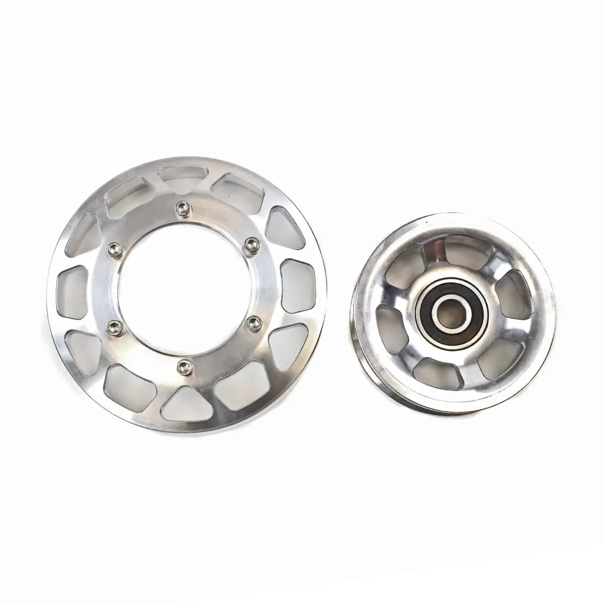 2003-2012 Cummins Billet Pulley Kit - Clear Anodized 2