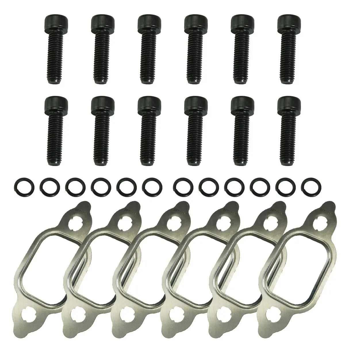 Industrial Injection Exhaust Manifold Bolt And Gasket Kit - 1989-1998 12V Cummins 5.9L 1