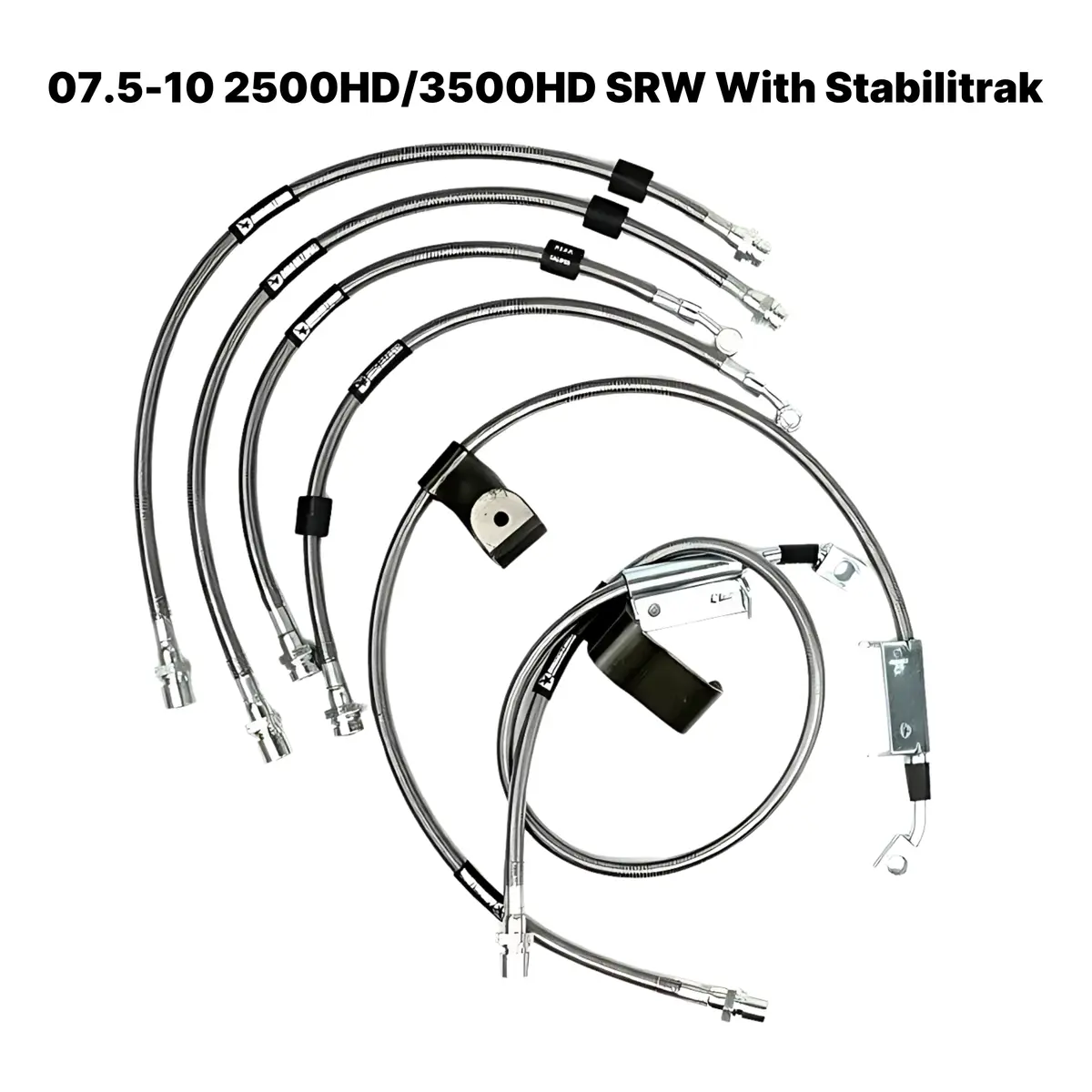 Dmaxstore Stainless Steel Brake Lines, 2007.5-2010 Lmm Single Rear Wheel 2