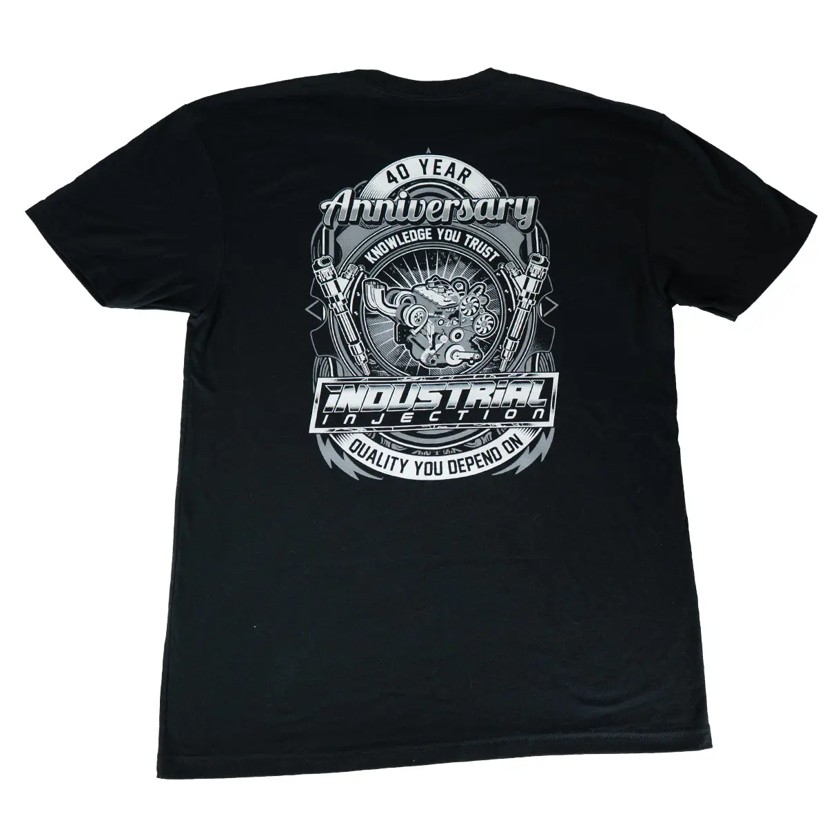 Industrial Injection 40Th Anniversary Engine T-Shirt 1