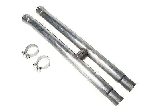 2015-2026 Roush Mustang 5.0L V8 Resonator Delete H-Pipe 1