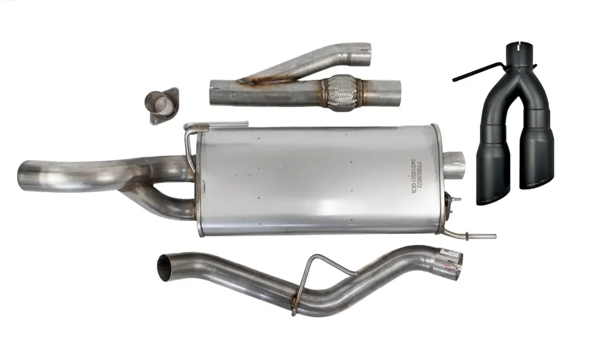 2021-2026 Roush F-150 Side Exit Cat Back Active Ready Exhaust - Black Tip 1