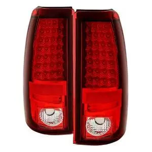 Spyder Led Tail Lights - Red Clear Silverado 2003-2007 Lb7/Lly/Lbz 1