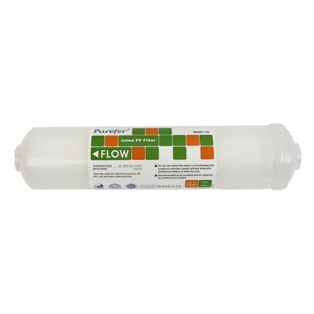 K33 11" Inline 5M Pp Filter, Clear 1