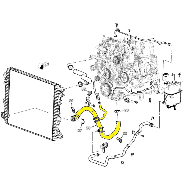Gm Lower Radiator Hose, 2020-2026 L5p 1
