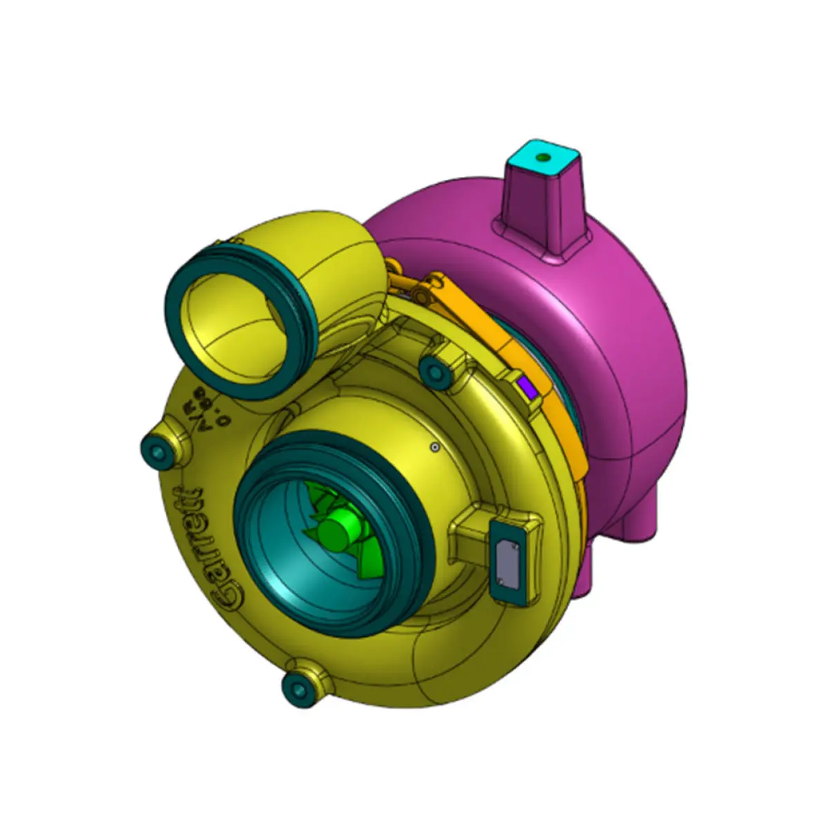 Garrett Gtb4502 Low Pressure Turbocharger | John Deere 9.0L Final Tier 4 | 951129-5001S 1