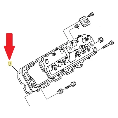 Dmaxstore Lower Valve Cover Gasket, 2001-2004 Lb7 2