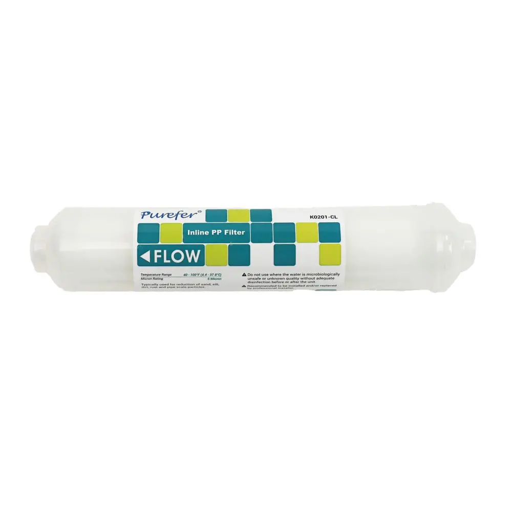 T33 10" Inline Pp Filter, 5M, Clear 1