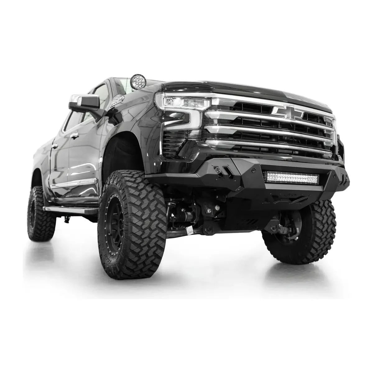 Addictive Desert Designs Chevy Black Label Front Bumper, 2022.5-2024 Lz0 2