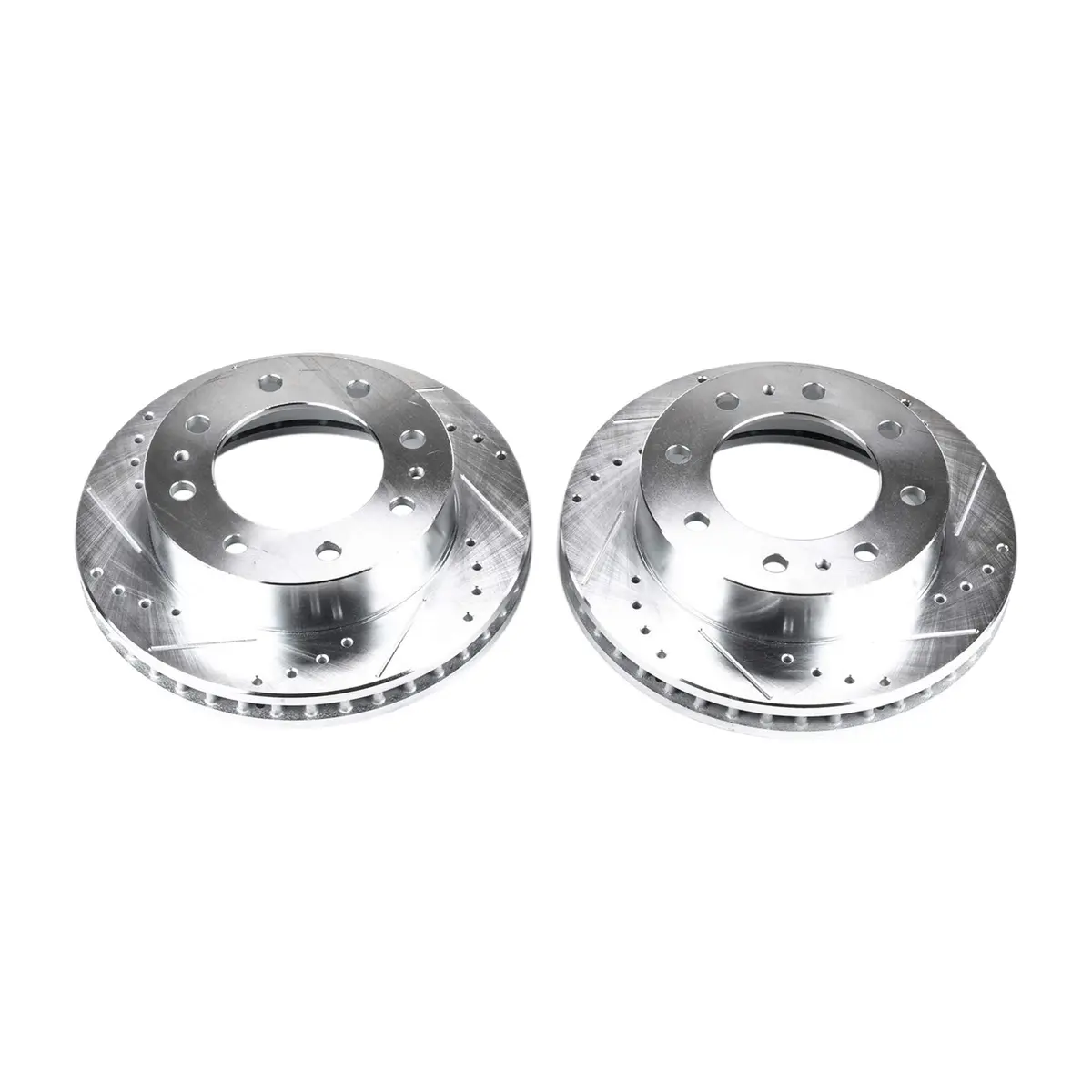 Powerstop D Series Drilled & Slotted Rotors, 2001-2010 Lb7/Lly/Lbz/Lmm Single Rear Wheel 1