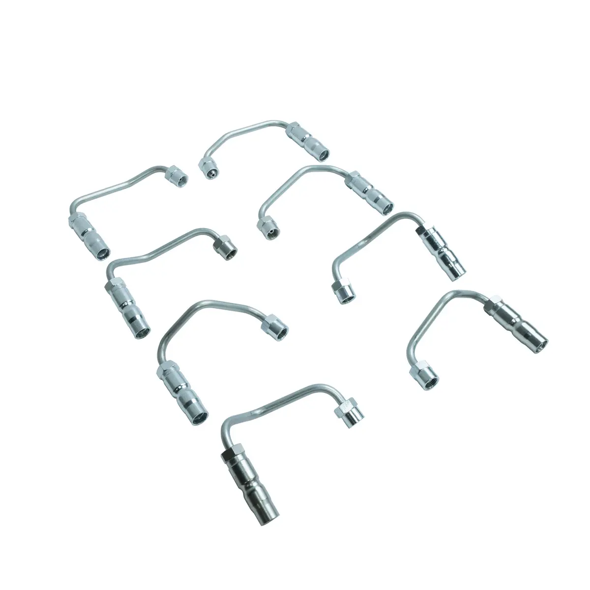 Stainless Steel High Pressure Injector Lines (Set Of 8), 2001-2004 Lb7 2