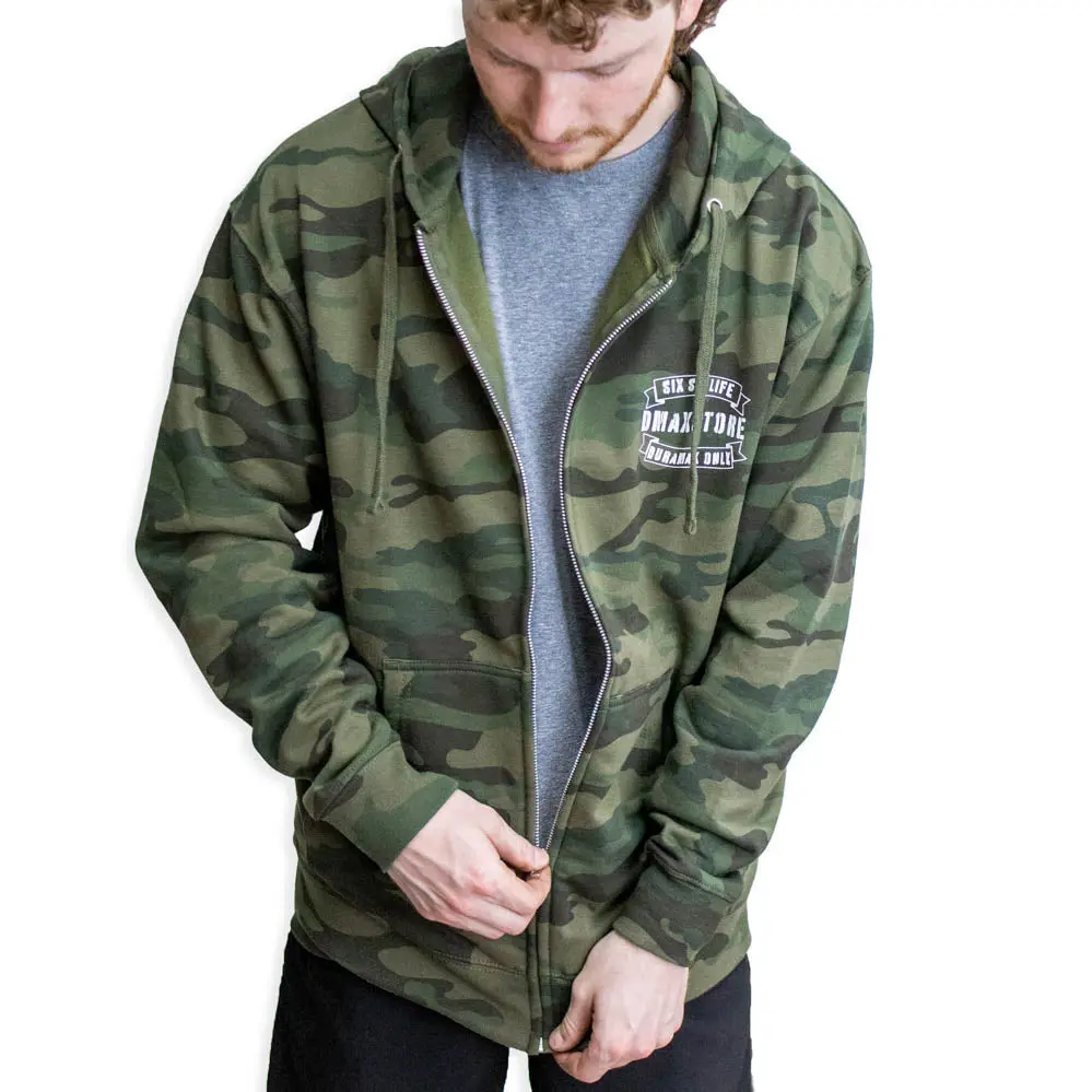 Dmaxstore Midweight Camo Zip-Up Hoodie 4