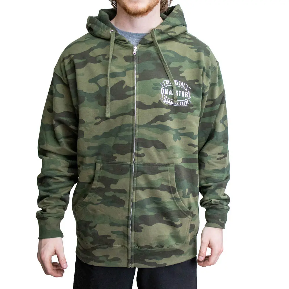 Dmaxstore Midweight Camo Zip-Up Hoodie 2