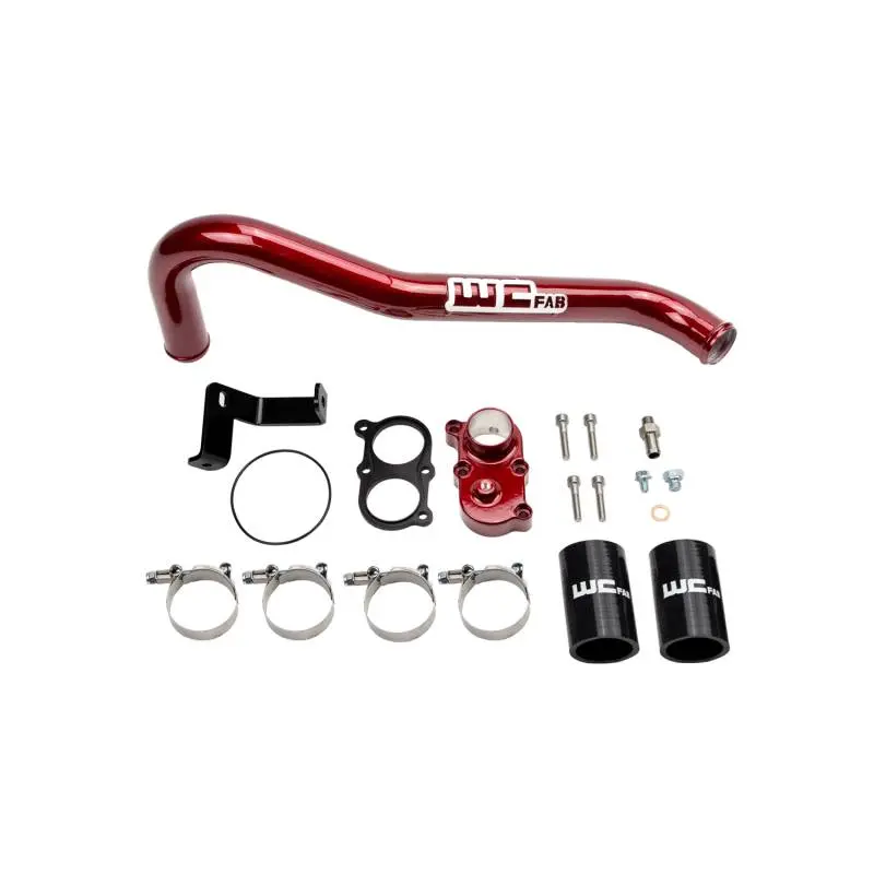 Wc Fab Top Outlet Thermostat Housing & Upper Coolant Pipe Kit, 2006-2010 Lbz/Lmm 1