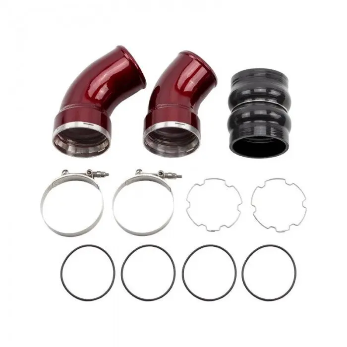 Wc Fab 3.5" Passenger Side Intercooler Pipe Kit, 2006-2010 Lbz/Lmm 1