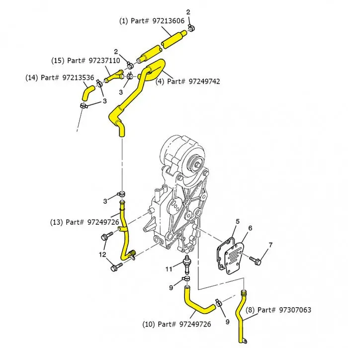 Gm Pcv Components, 2002-2004 Lb7 (Federal Emissions) 1