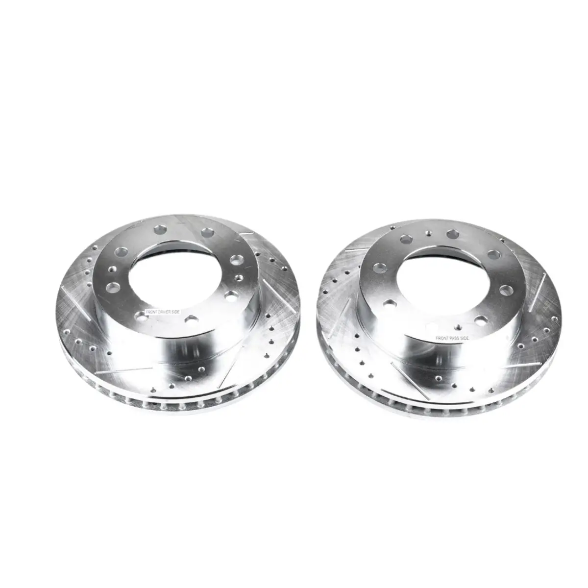 Powerstop D Series Drilled & Slotted Rotors, 2001-2010 Lb7/Lly/Lbz/Lmm Dual Rear Wheel 1
