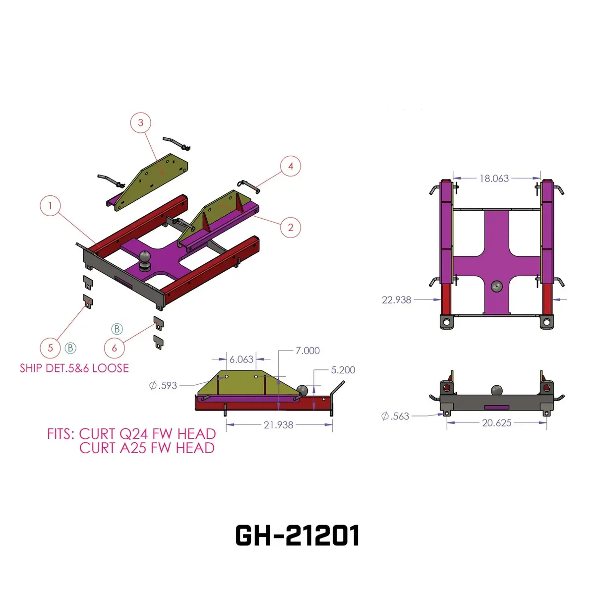 Gen-Y Advantage Combo Hitch (Curt Fifth Wheel Heads) 2