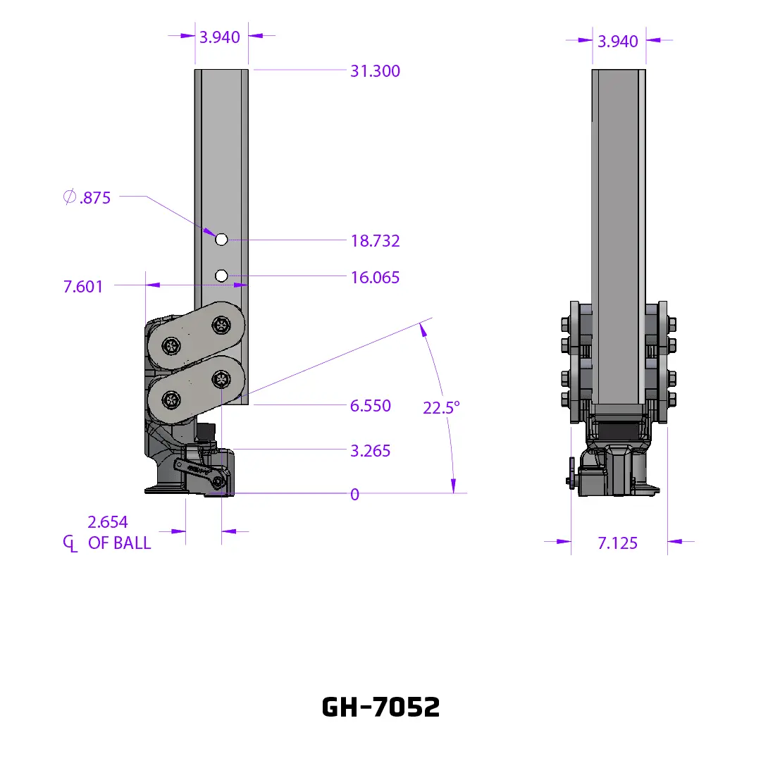 Gen-Y Spartan Torsion-Flex Gooseneck (4.5K Tongue, 25K Towing) 2