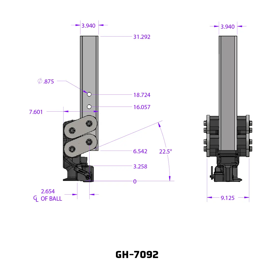 Gen-Y Spartan Torsion-Flex Gooseneck (6.5K Tongue, 30K Towing) 2
