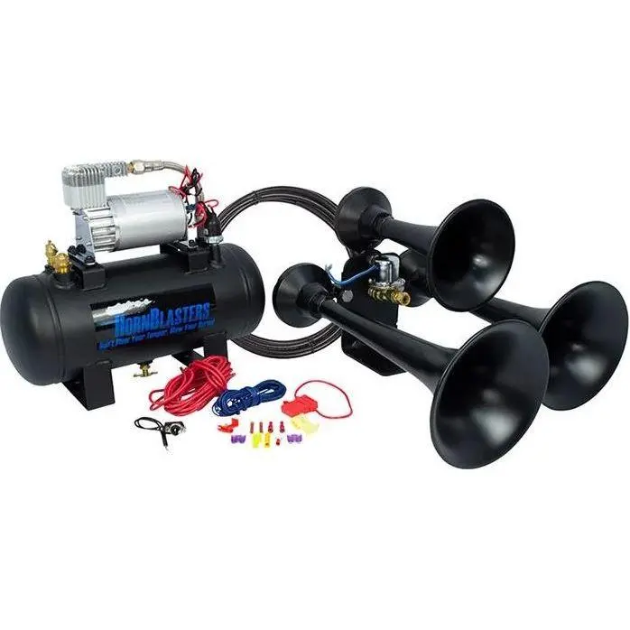 Hornblasters Outlaw 127H Black Train Horn Kit 1