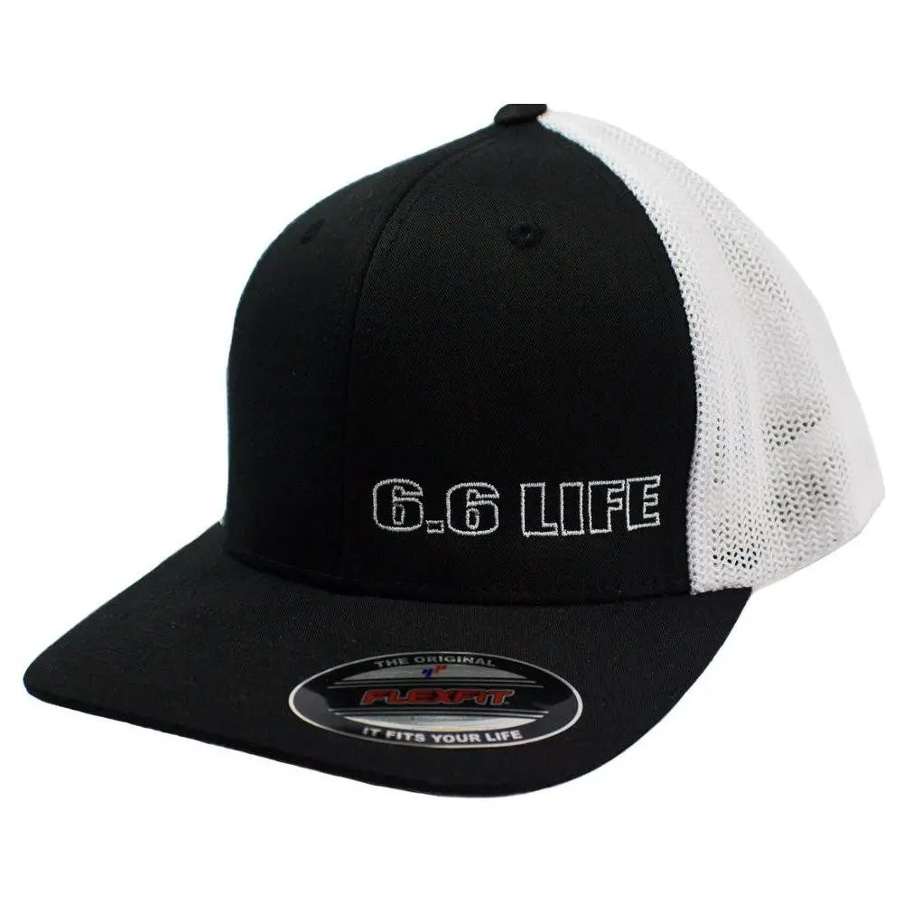 Dmaxstore 6.6 Life Trucker Hat (Black/White) 1