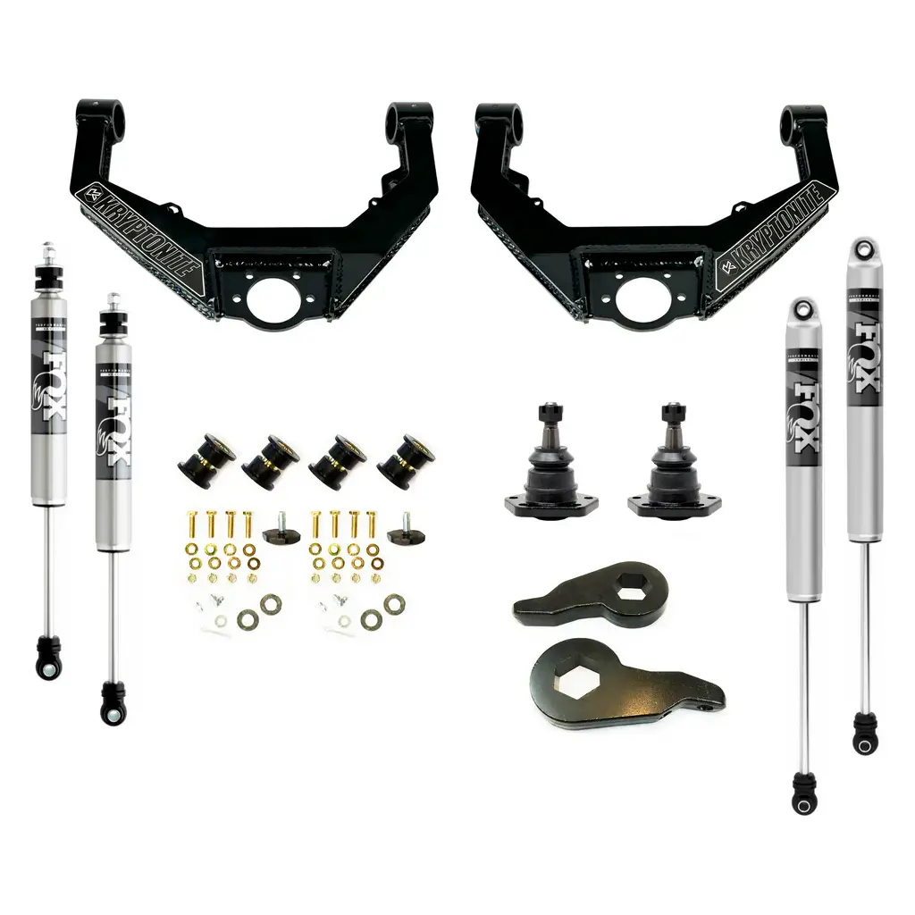 Kryptonite Stage 3 Leveling Kit with FOX 2.0 IFP Shocks (2001–2010 LB7, LLY, LBZ, LMM)