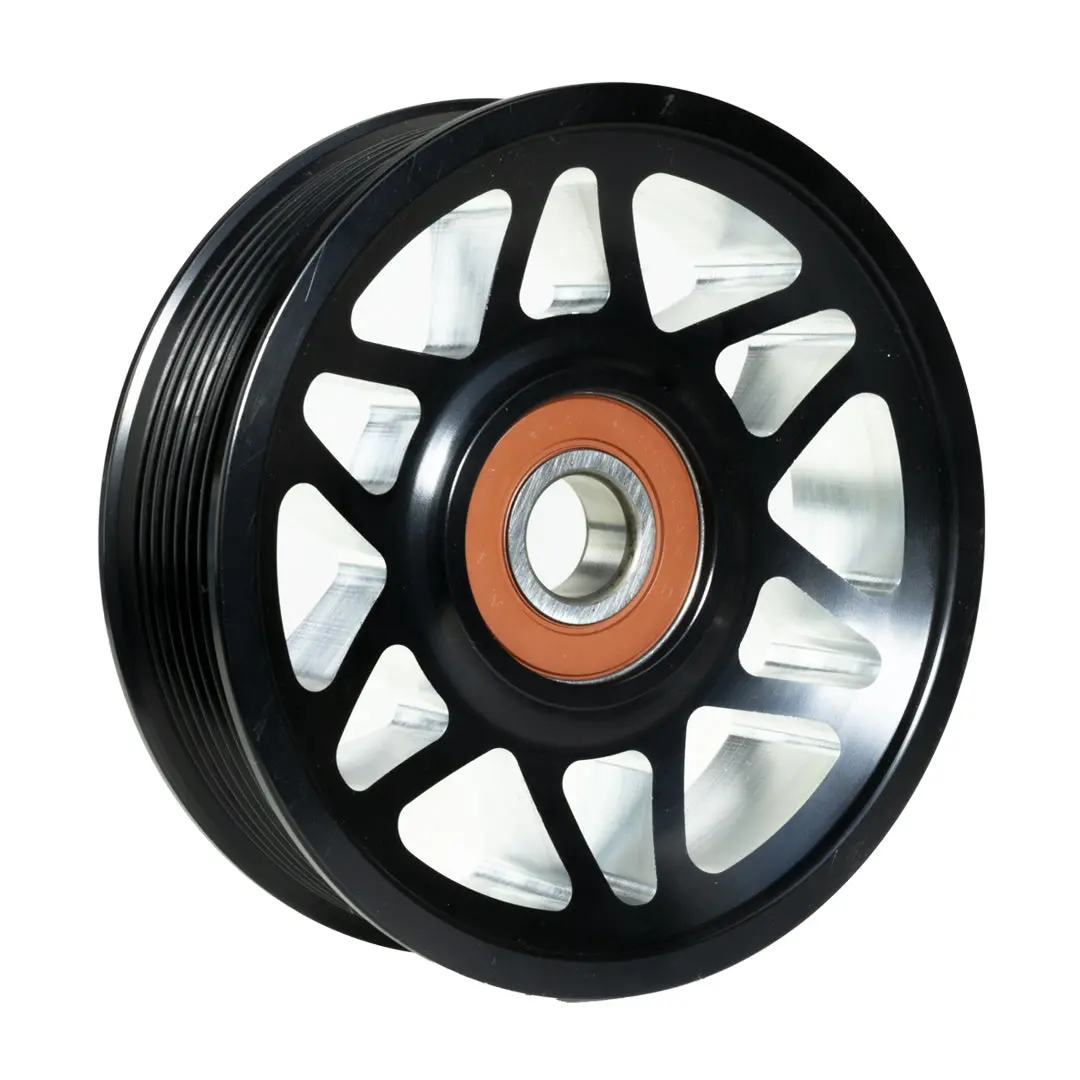 2003-2018 Common Rail Cummins Billet Idler Pulley-4.5" Black Anodized 1