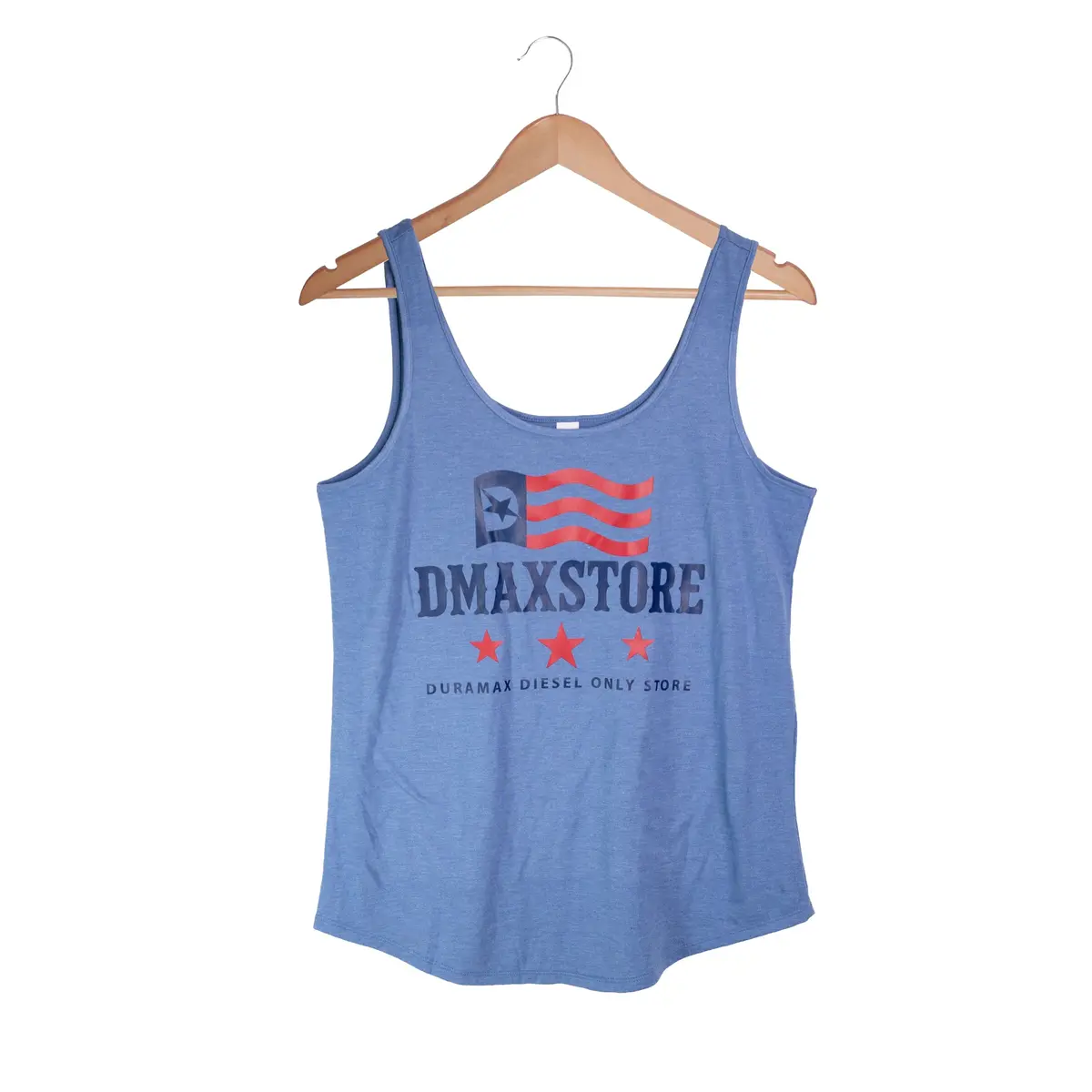 Ladies Dmaxstore Blue Usa Tank 2