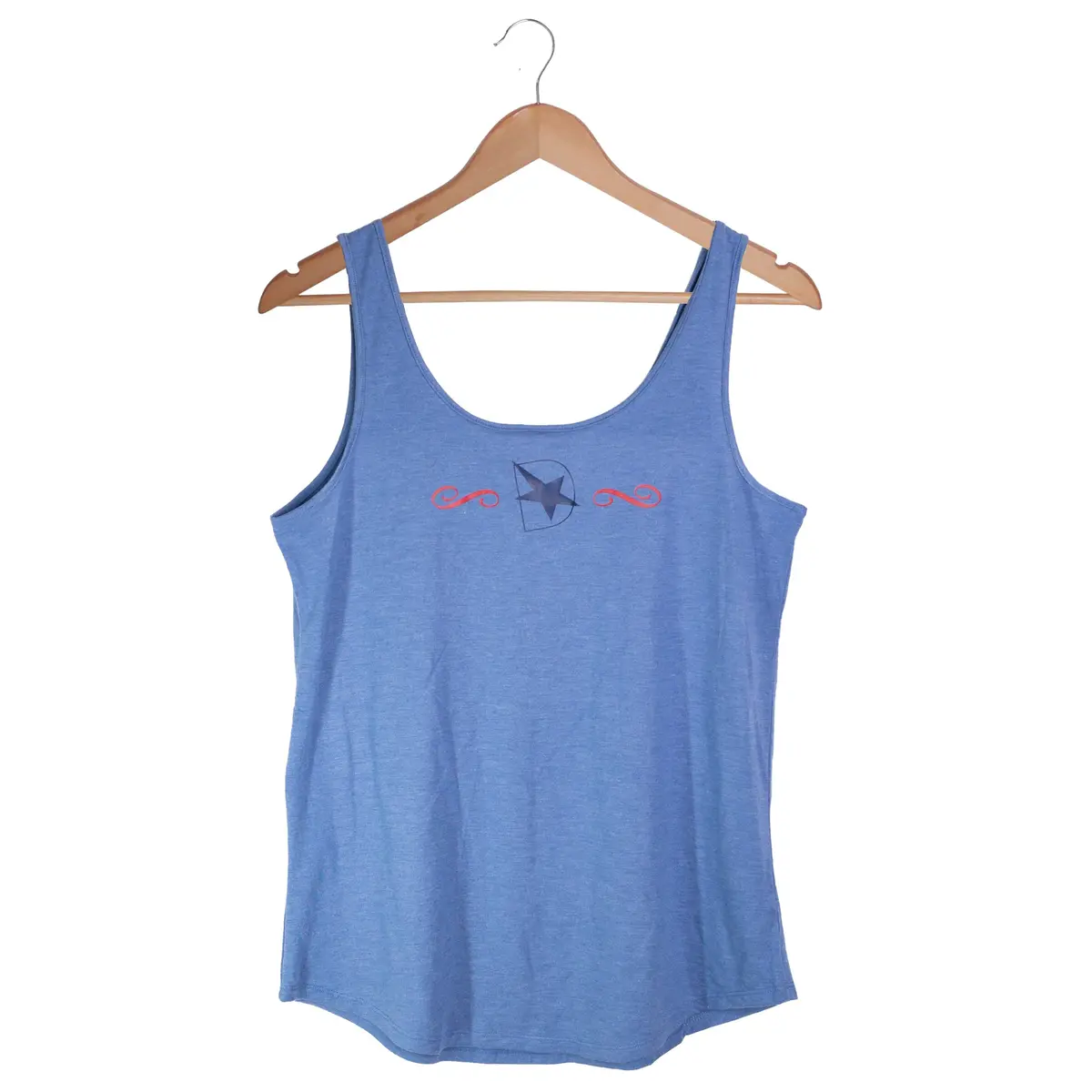 Ladies Dmaxstore Blue Usa Tank 3