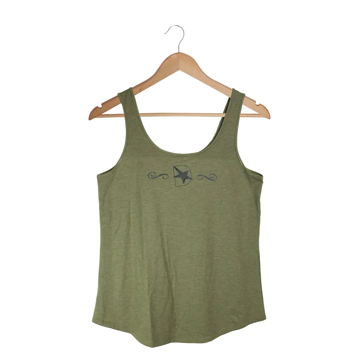 Ladies Dmaxstore Olive Usa Tank 3