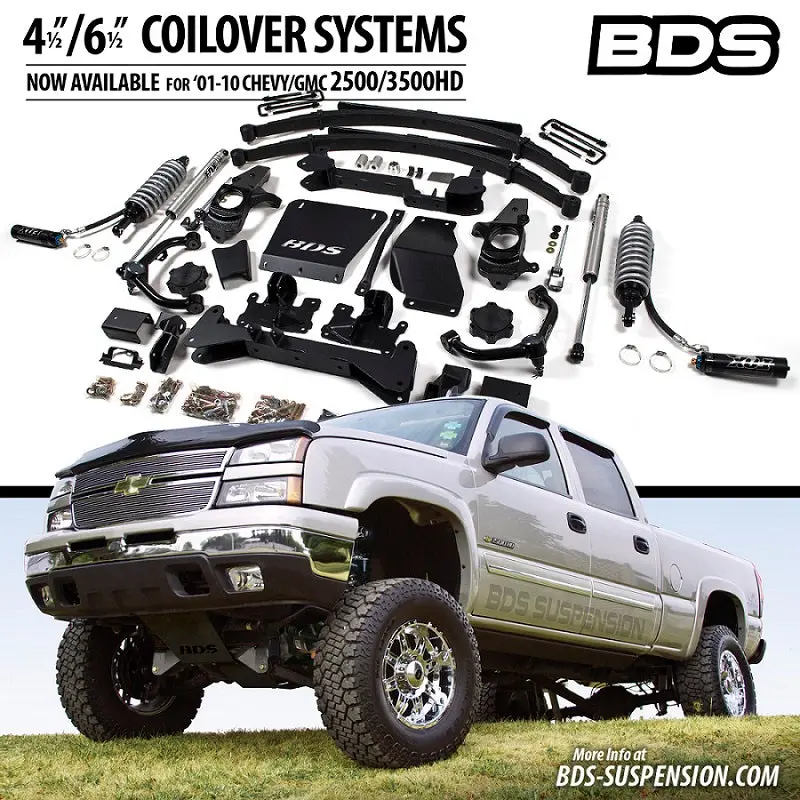 Bds 6.5" Coilover Lift Kit, 2001-2010 Lb7/Lly/Lbz/Lmm 3