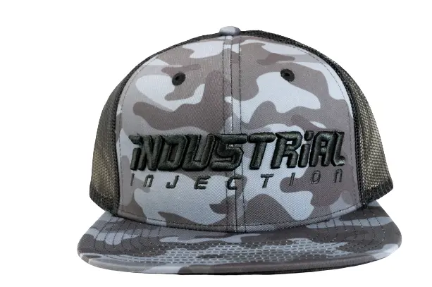 Grey Camo Mesh Snap Back Hat 1