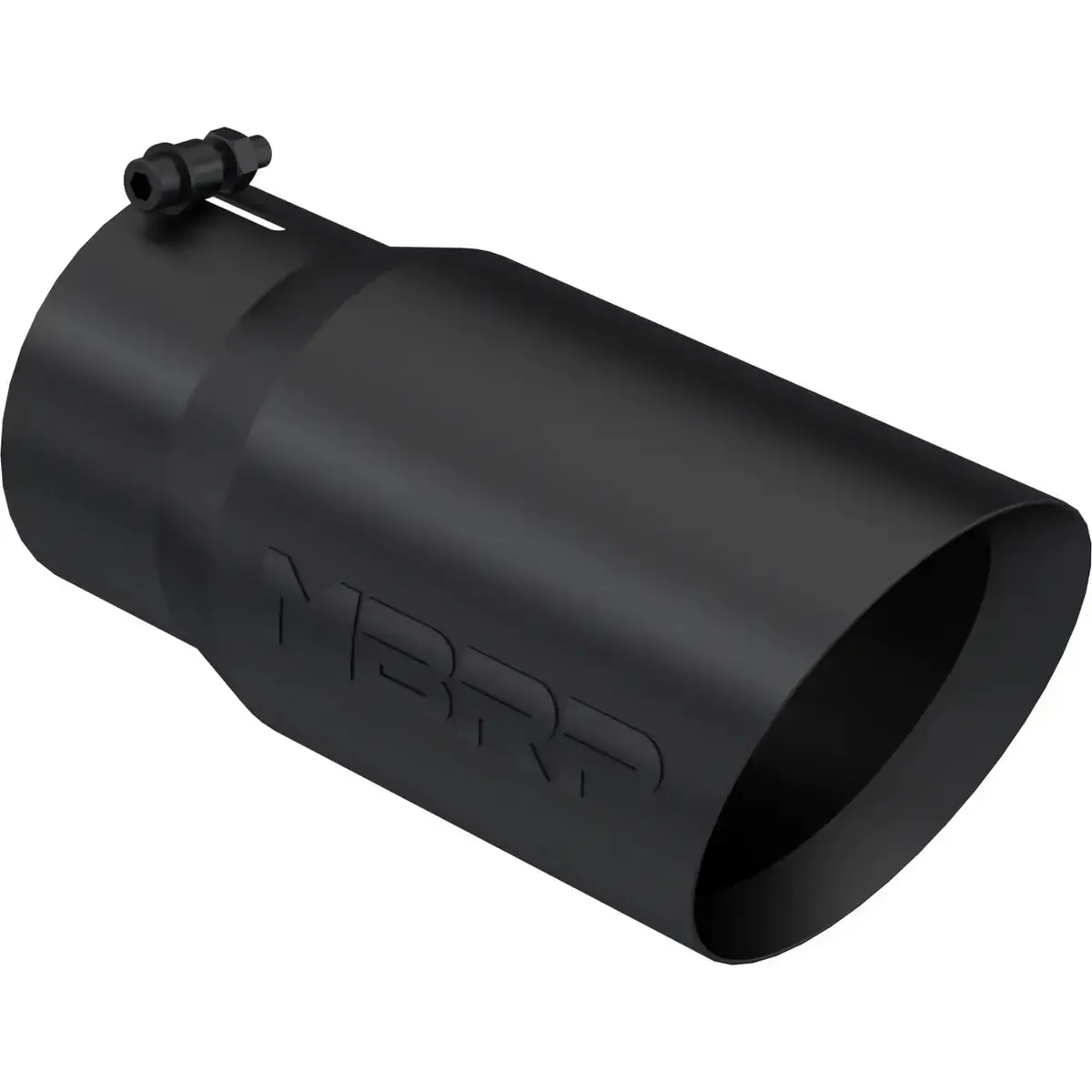 Mbrp 5"X6"X12" Dual Wall, Angle Cut, Black Tip 1