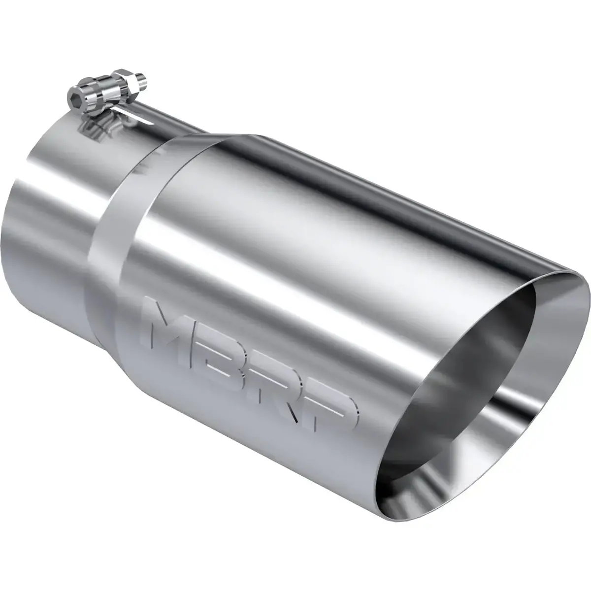 Mbrp 5"X6"X12" Dual Wall, Angle Cut, T304 Stainless Tip 1